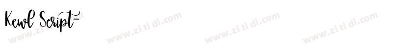 Kewl Script字体转换